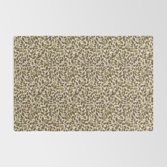 Autumn Oak Pattern in Olive Rug Gallery Image 2