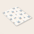 French Bulldogs with Pastries in Blue Notebook Gallery Image 3