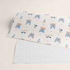 French Bulldogs with Pastries in Blue Wrapping Paper Gallery Image 2