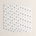 French Bulldogs with Pastries in Blue Wrapping Paper Gallery Image 3