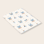 French Bulldogs with Pastries in Blue Notebook Gallery Image 2
