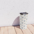 French Bulldogs with Pastries in Blue Travel Mug Gallery Image 4