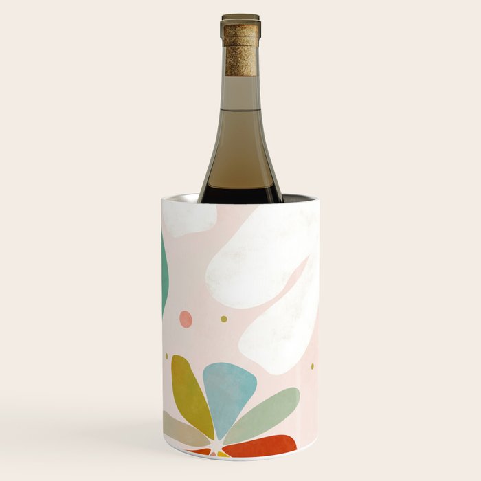 floral minimal shapes 2 Wine Chiller Gallery Image 1