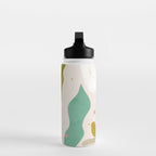 floral minimal shapes 2 Water Bottle Gallery Image 3