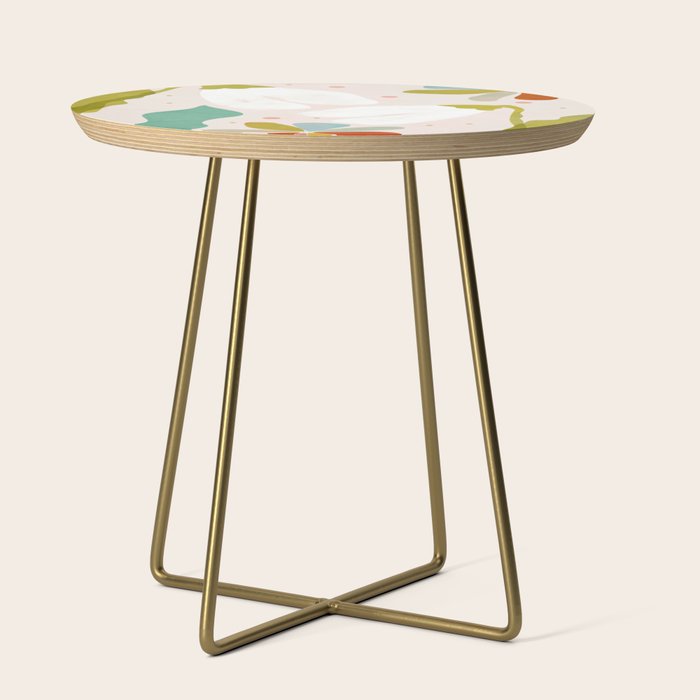 floral minimal shapes 2 Side Table Gallery Image 1