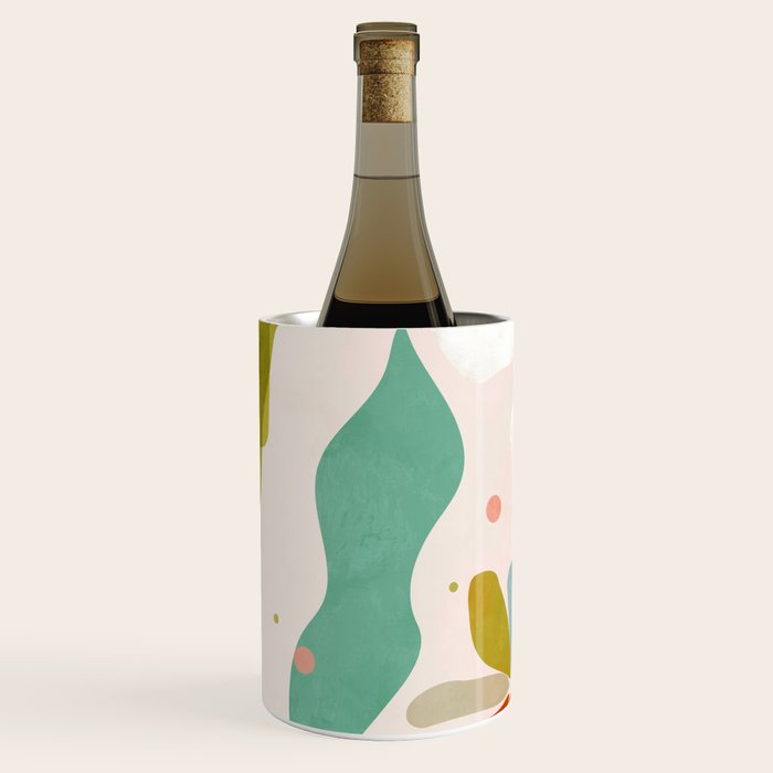 floral minimal shapes 2 Wine Chiller Gallery Image 2