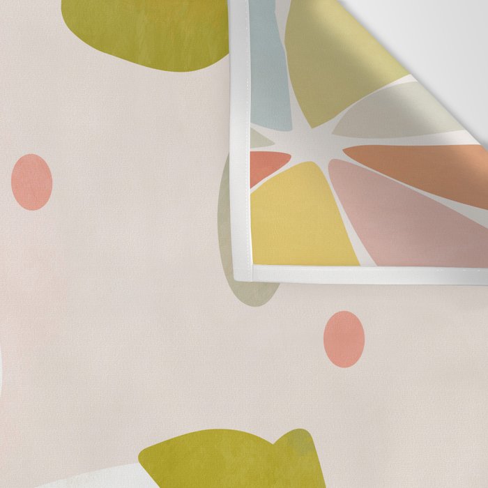 floral minimal shapes 2 Wall Tapestry Gallery Image 3
