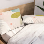 floral minimal shapes 2 Pillow Sham Gallery Image 2