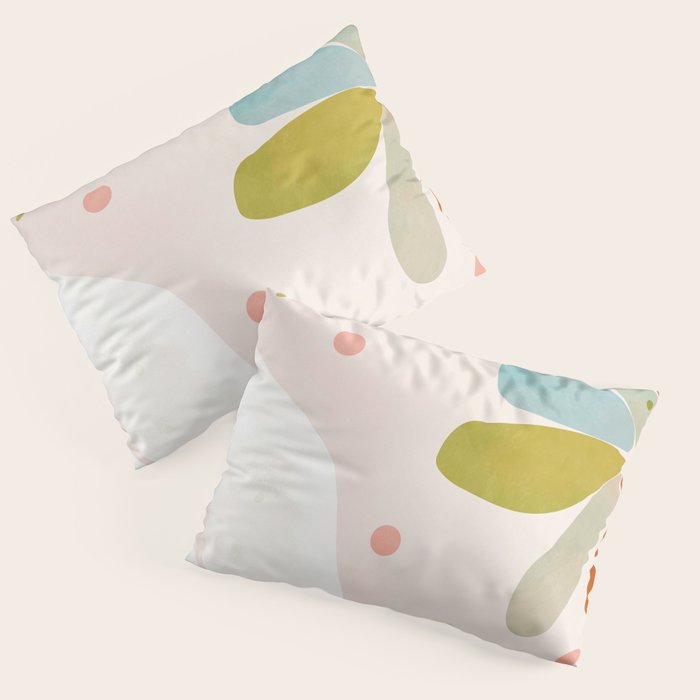 floral minimal shapes 2 Pillow Sham Gallery Image 3
