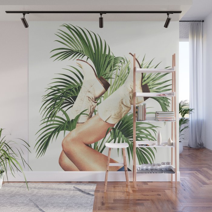 These Boots - Palm Leaves Wall Mural Gallery Image 1