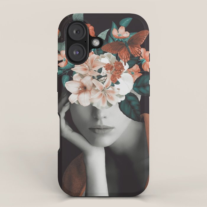 WOMAN WITH FLOWERS 7 iPhone Case Gallery Image 1