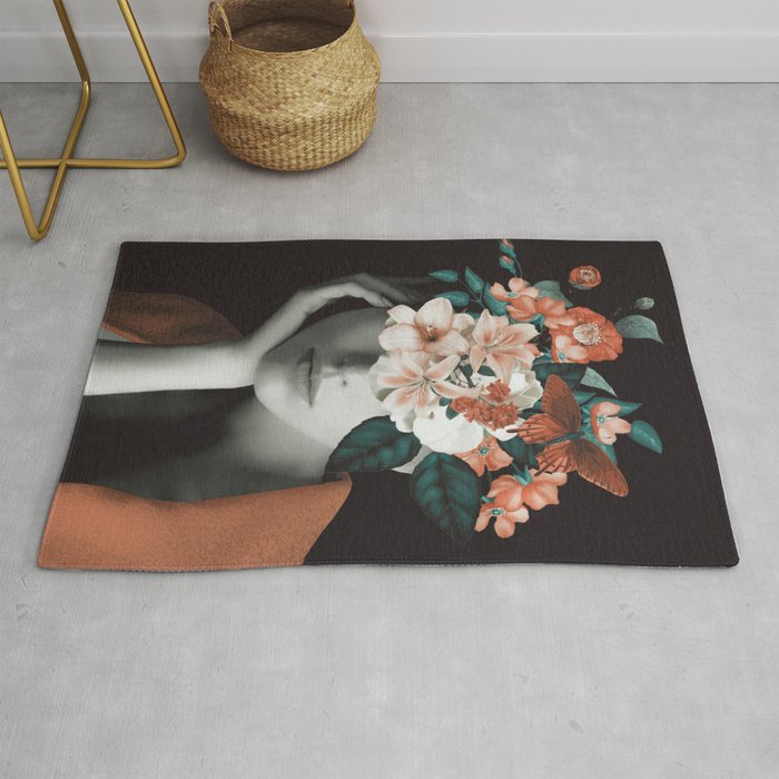 WOMAN WITH FLOWERS 7 Rug Gallery Image 1