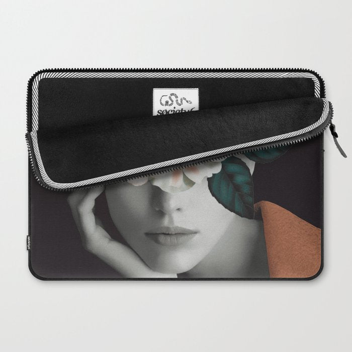 WOMAN WITH FLOWERS 7 Laptop Sleeve Gallery Image 2