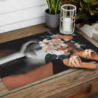 WOMAN WITH FLOWERS 7 Outdoor Rug Gallery Image 2
