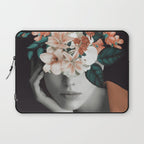 WOMAN WITH FLOWERS 7 Laptop Sleeve Gallery Image 1
