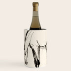 Two Horses - Minimal Line Drawing Wine Chiller Gallery Image 3