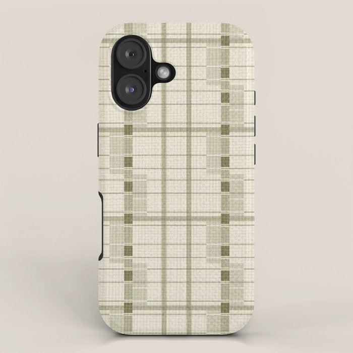 Shaded Lichen Plaid Checker iPhone Case Gallery Image 1