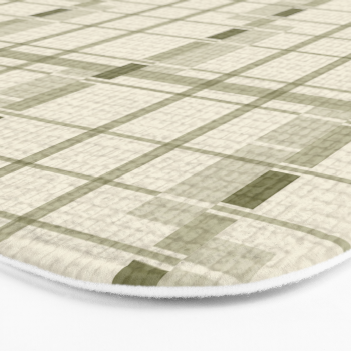 Shaded Lichen Plaid Checker Bath Mat Gallery Image 3