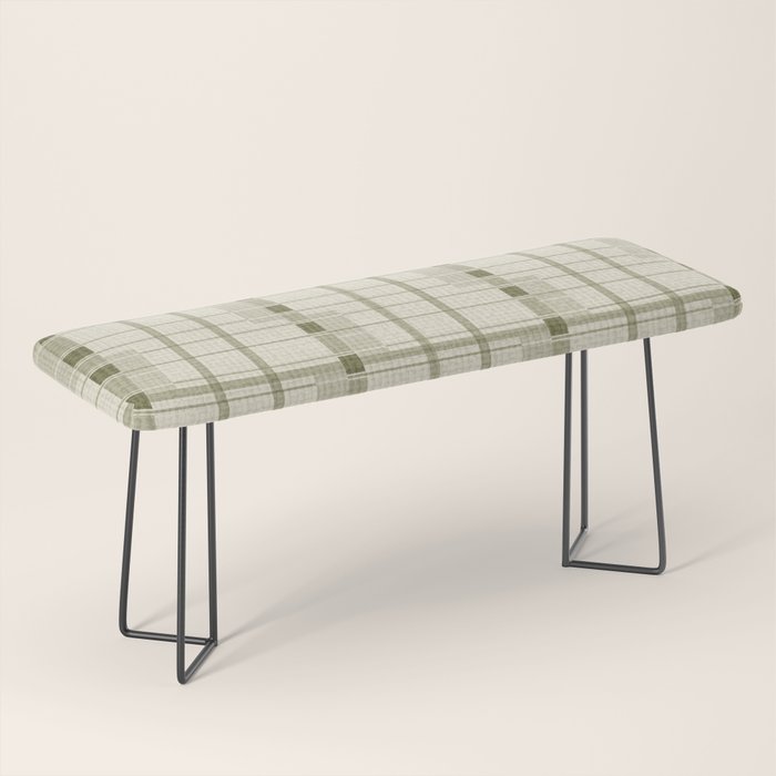 Shaded Lichen Plaid Checker Bench Gallery Image 1