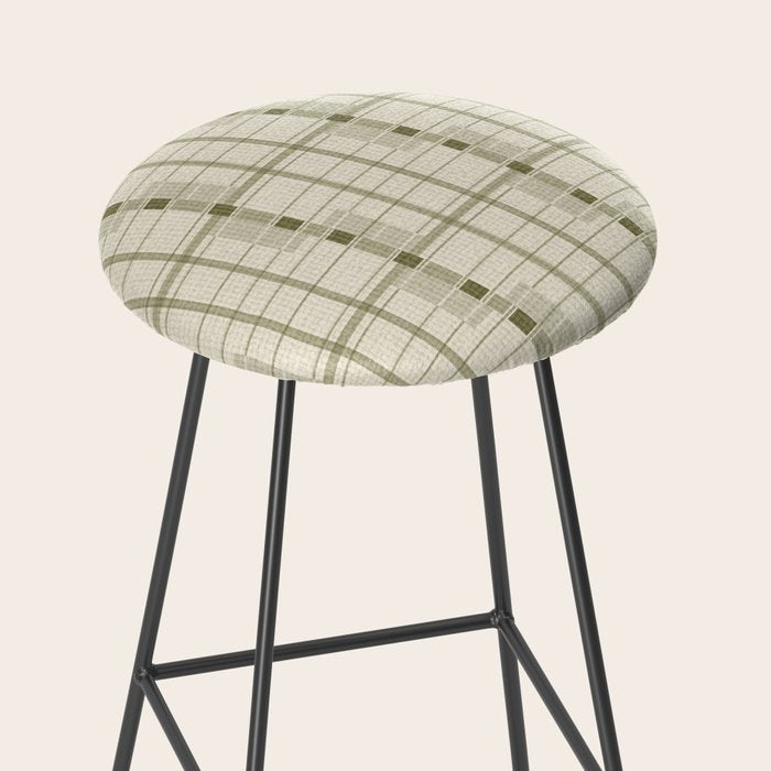 Shaded Lichen Plaid Checker Stool Gallery Image 2