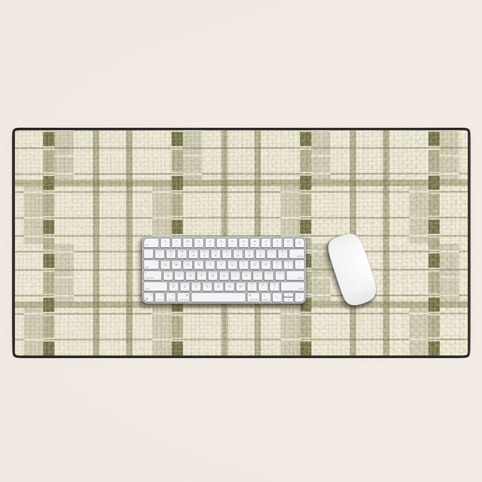 Shaded Lichen Plaid Checker Desk Mat Gallery Image 1