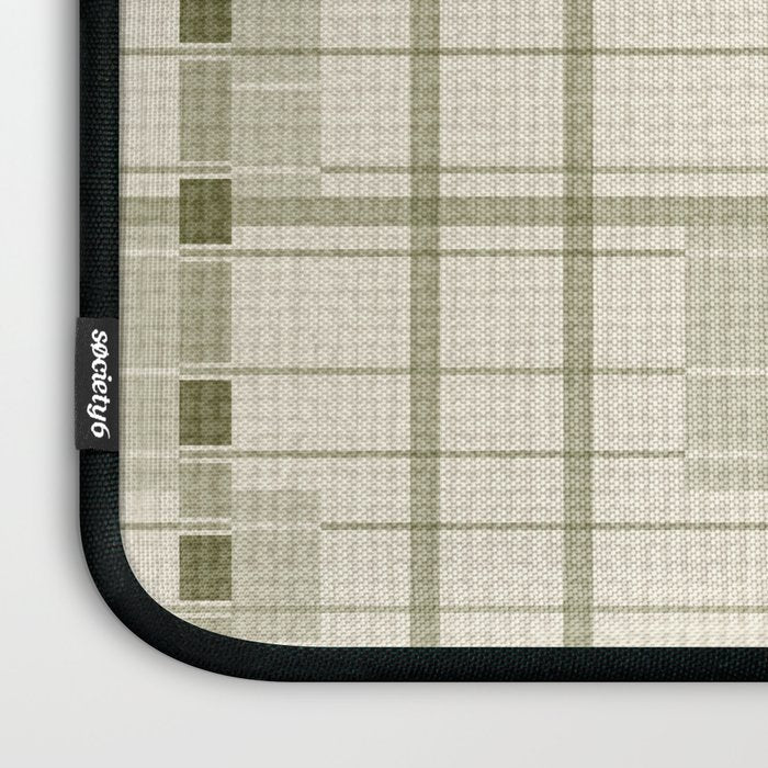 Shaded Lichen Plaid Checker Laptop Sleeve Gallery Image 3