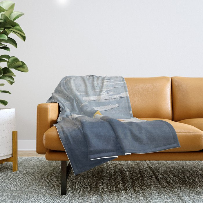 Egg-berg - Arctic Egg Sunny Side Up Throw Blanket Gallery Image 1