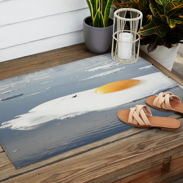 Egg-berg - Arctic Egg Sunny Side Up Outdoor Rug Gallery Image 2