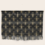 Black & Gold Queen Bee Pattern Wall Hanging Gallery Image 1