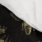 Black & Gold Queen Bee Pattern Comforter Gallery Image 4