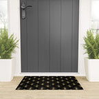 Black & Gold Queen Bee Pattern Welcome Mat Gallery Image 3