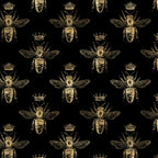 Black & Gold Queen Bee Pattern Coffee Mug Gallery Image 2