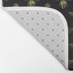 Black & Gold Queen Bee Pattern Bath Mat Gallery Image 2