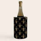 Black & Gold Queen Bee Pattern Wine Chiller Gallery Image 3