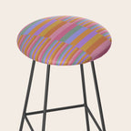 Mixed Stripes Pattern III 60s Rainbow Stool Gallery Image 2
