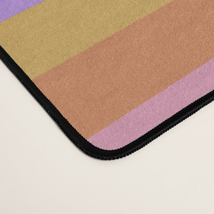 Mixed Stripes Pattern III 60s Rainbow Desk Mat Gallery Image 4