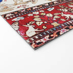 Vintage Persian Animal Rug Print Welcome Mat Gallery Image 2