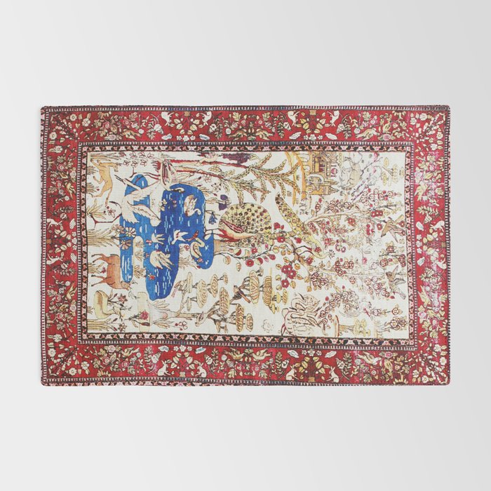 Vintage Persian Animal Rug Print Rug Gallery Image 2