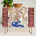 Vintage Persian Animal Rug Print Credenza Gallery Image 1
