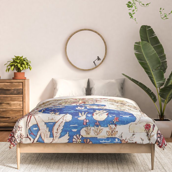 Vintage Persian Animal Rug Print Comforter Gallery Image 3