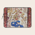 Vintage Persian Animal Rug Print Laptop Sleeve Gallery Image 1