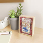 Vintage Persian Animal Rug Print Mini Art Print Gallery Image 2