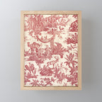 Antique 19th Century Exotic Animals French Tapestry Mini Art Print Gallery Image 1