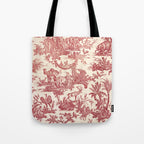 Antique 19th Century Exotic Animals French Tapestry Tote Bag Gallery Image 1