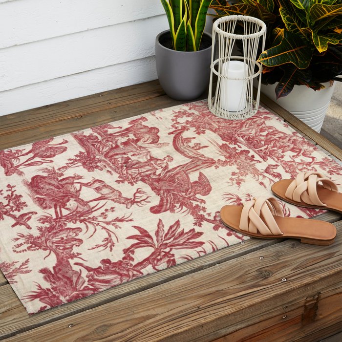Antique 19th Century Exotic Animals French Tapestry Outdoor Rug Gallery Image 2