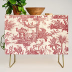 Antique 19th Century Exotic Animals French Tapestry Credenza Gallery Image 1