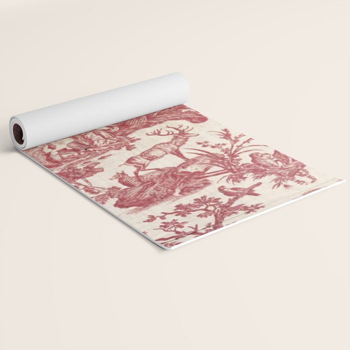 Antique 19th Century Exotic Animals French Tapestry Yoga Mat Gallery Image 2