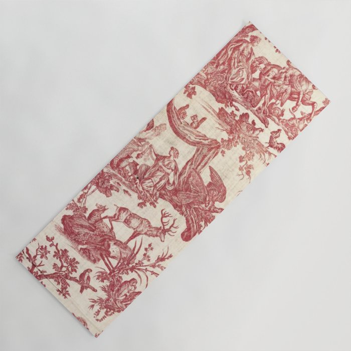 Antique 19th Century Exotic Animals French Tapestry Yoga Mat Gallery Image 1
