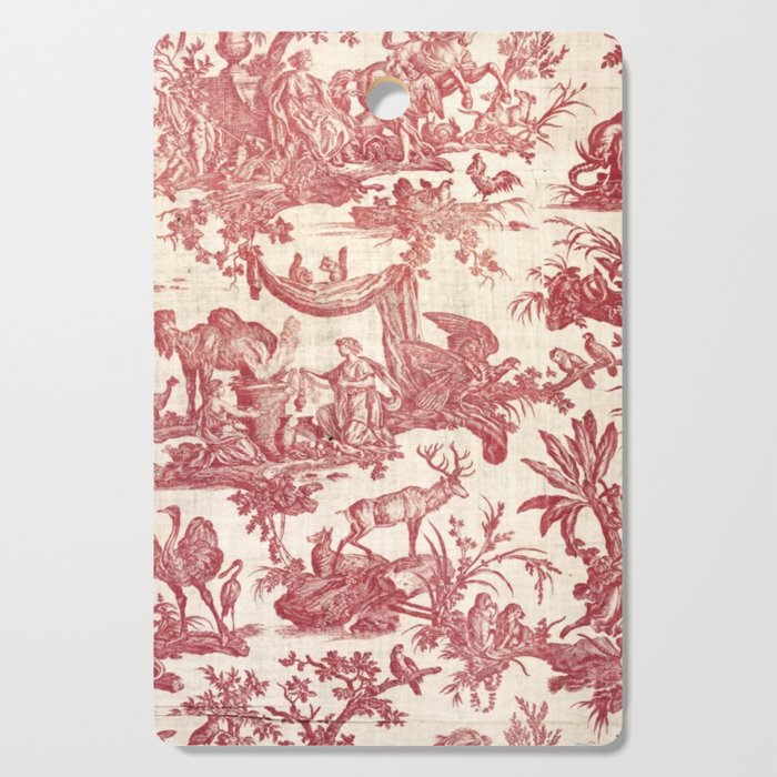 Antique 19th Century Exotic Animals French Tapestry Cutting Board Gallery Image 1