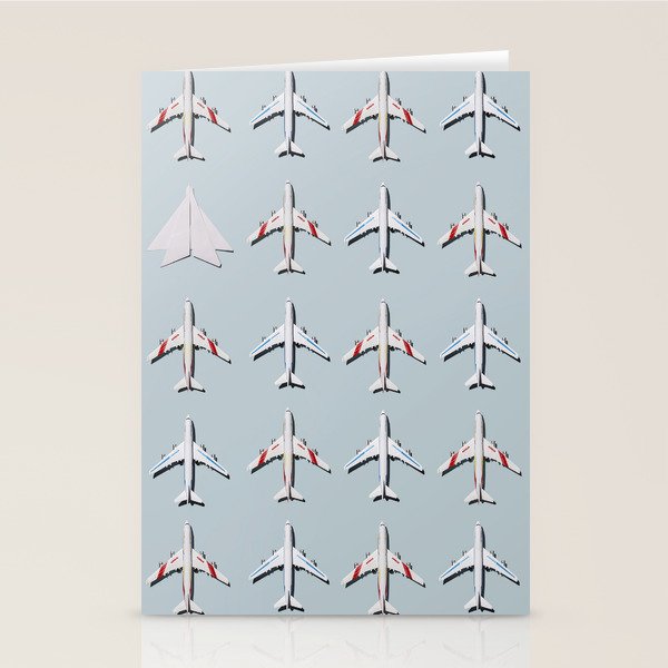 Paper plane Stationery Card Gallery Image 2